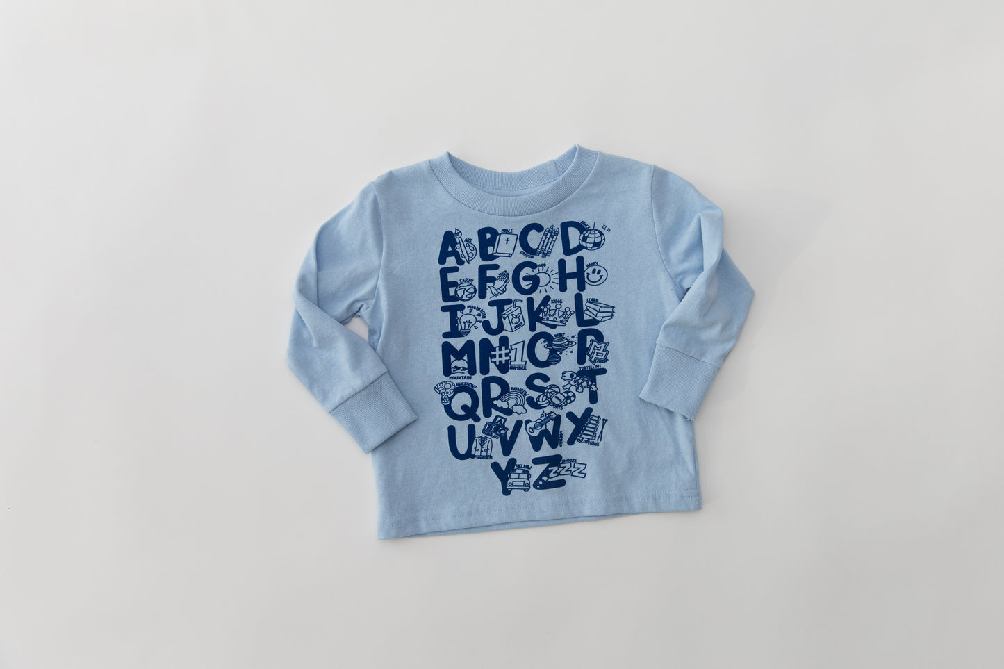 Toddler Mount Pisgah Alphabet Long Sleeve Tee