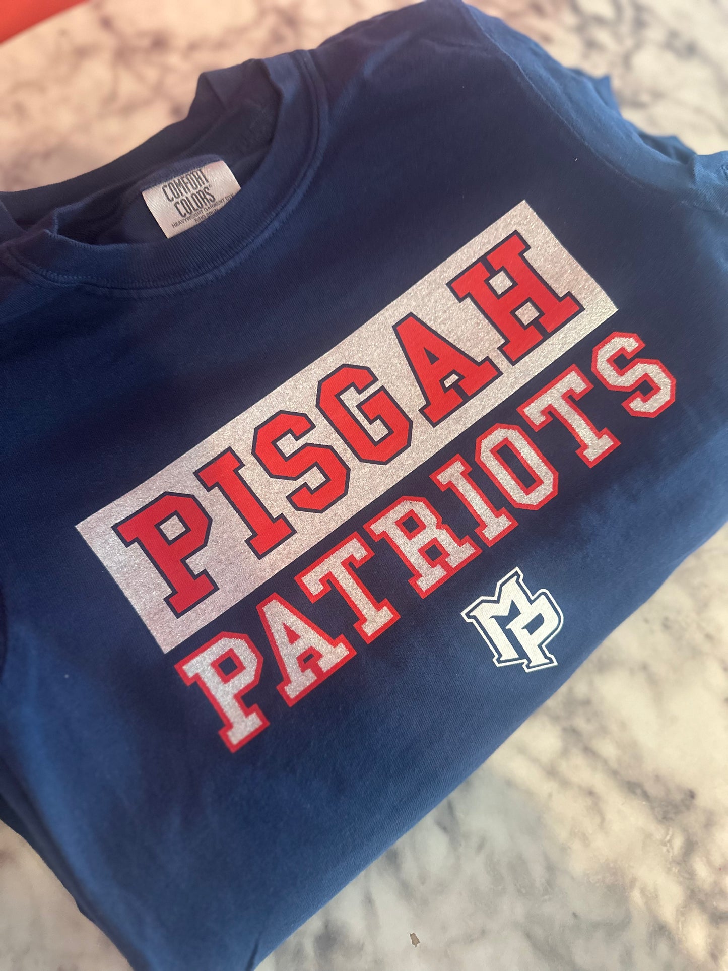 Youth Pisgah Patriots Glitter Tee