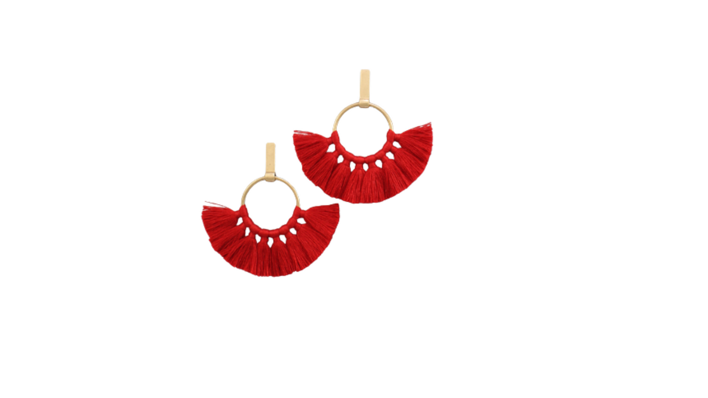Fan Tassel Earrings