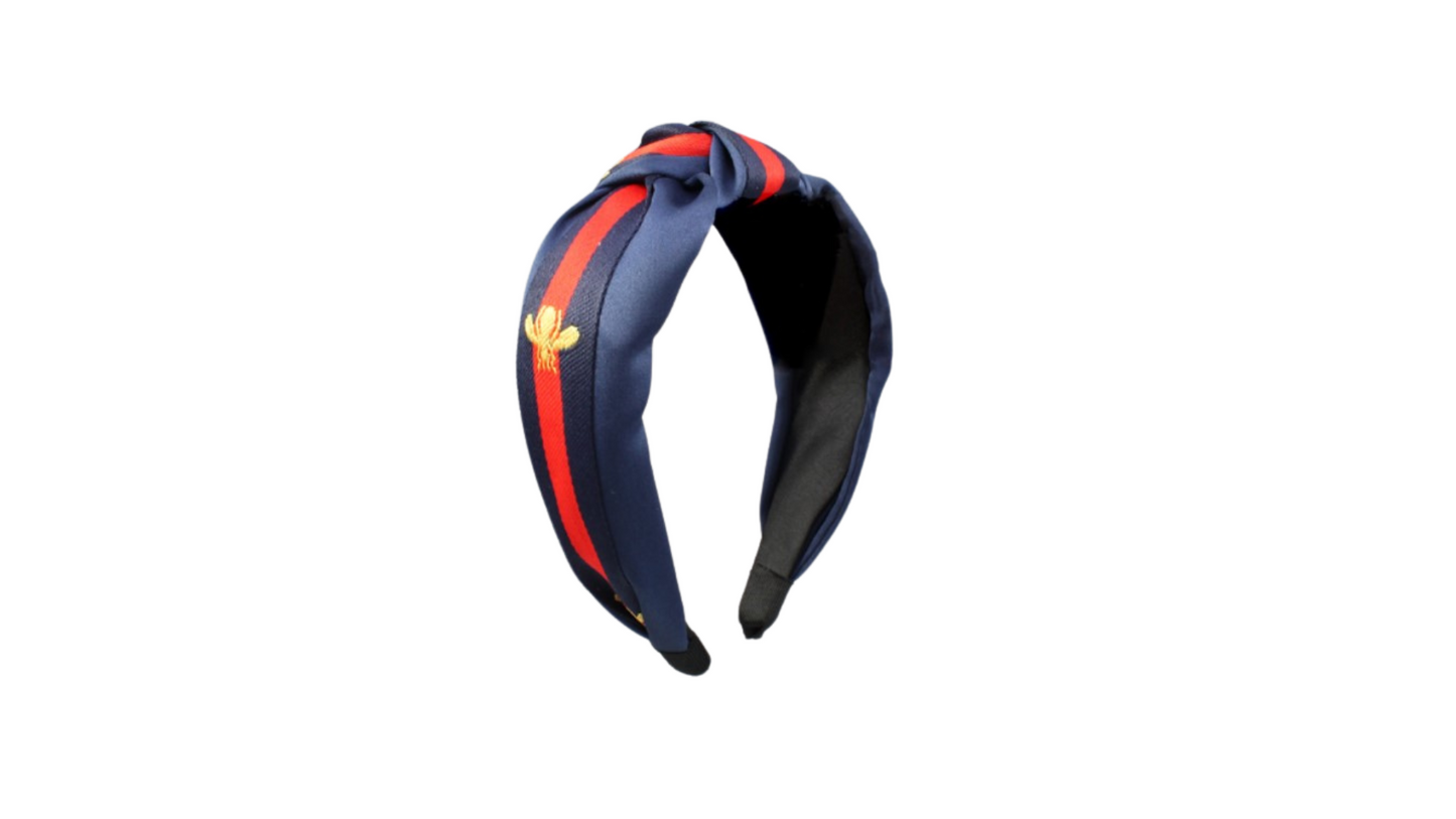 Stripe + Bee Headband