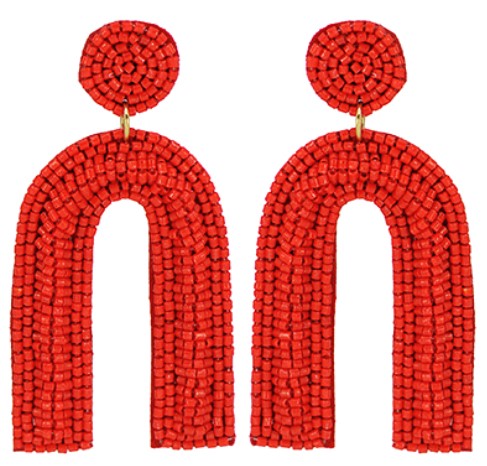 Beaded Arch Earrings