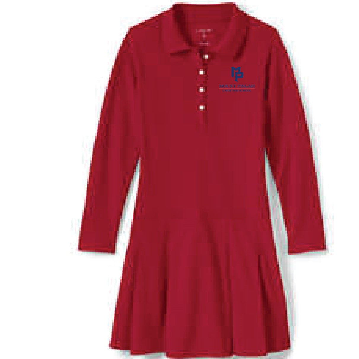 Girls Long Sleeve Polo Dress