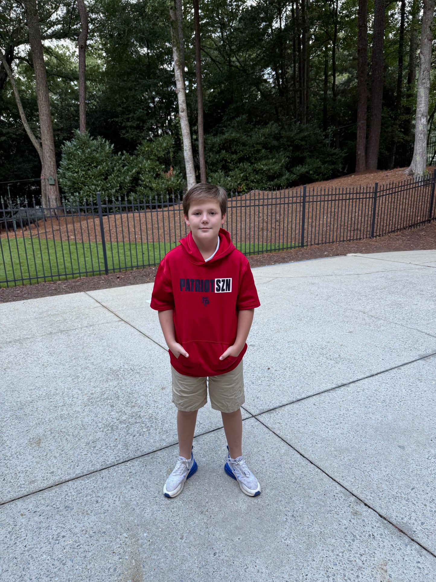 Boys PatriotSZN Dri Fit Short Sleeve Hoodie