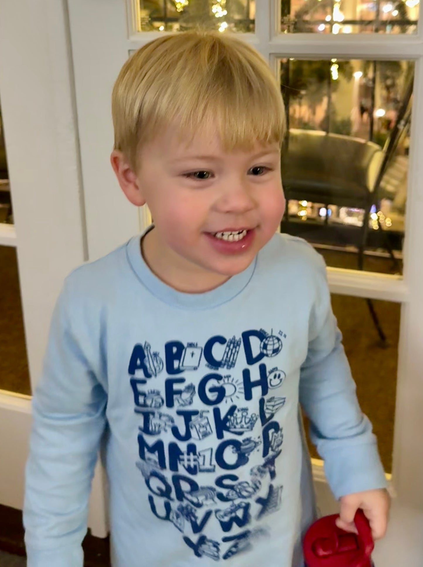 Toddler Mount Pisgah Alphabet Long Sleeve Tee