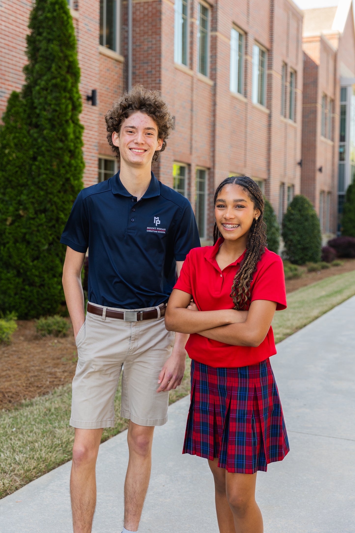 *NEW* Women's Plaid Box Pleat Skirt- (High School 9th-12th grade)