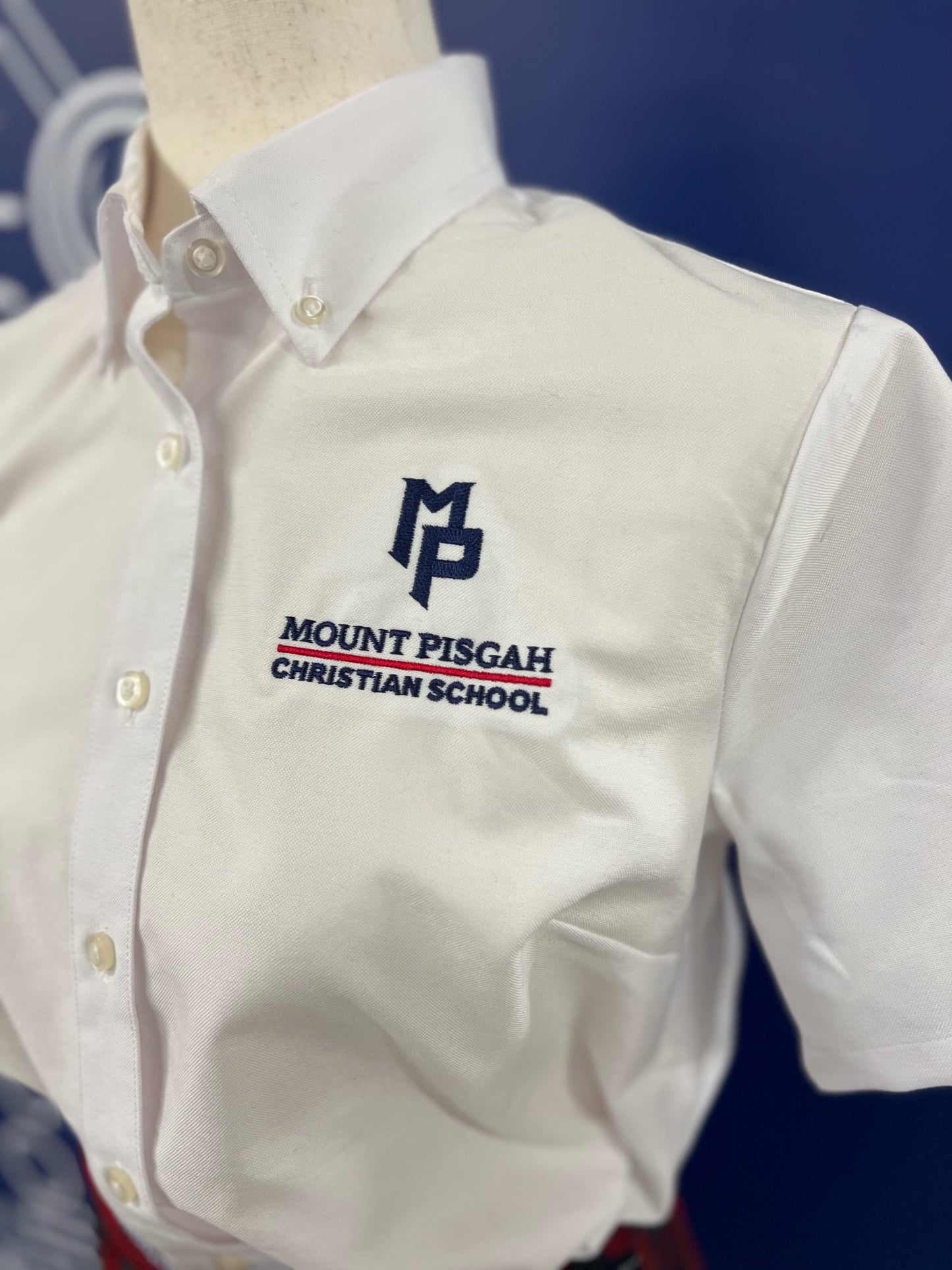 Women's Short Sleeve Oxford Dress Shirt