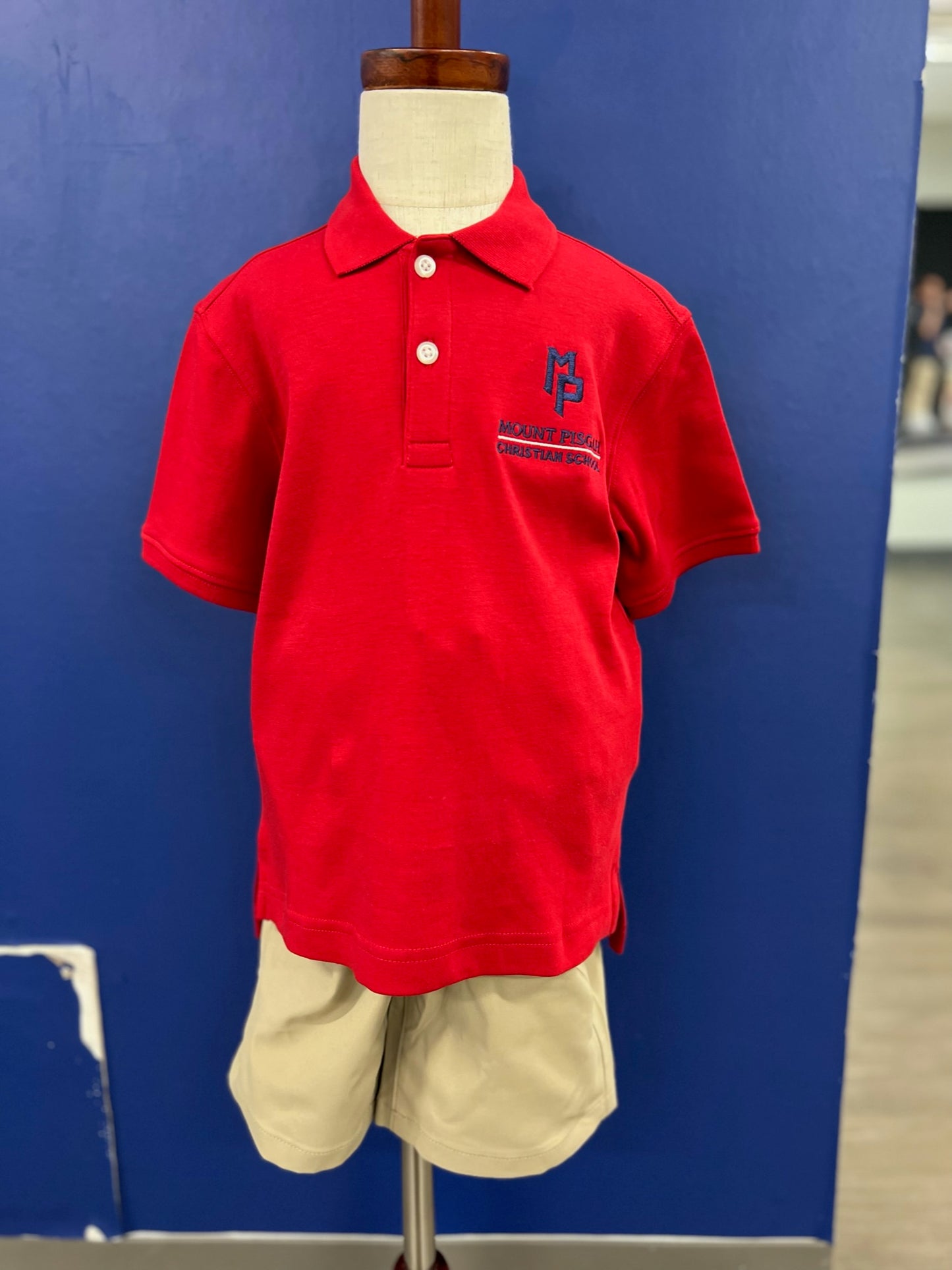 Youth Short Sleeve Interlock Polo Shirt