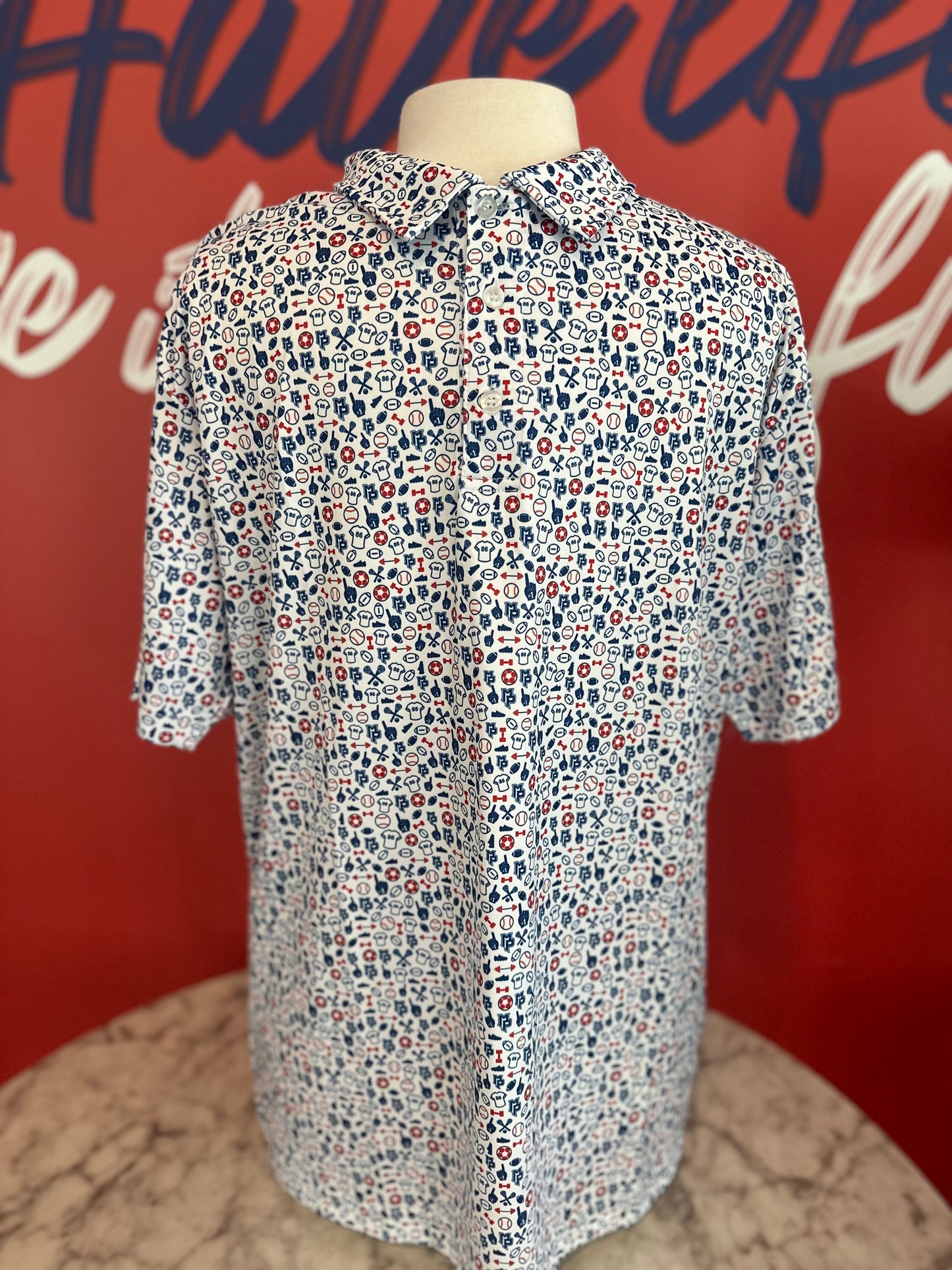 Custom MP Men's Motif Polo Shirt