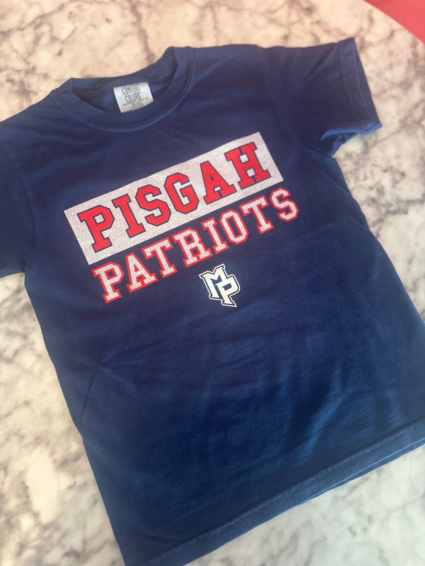 Youth Pisgah Patriots Glitter Tee