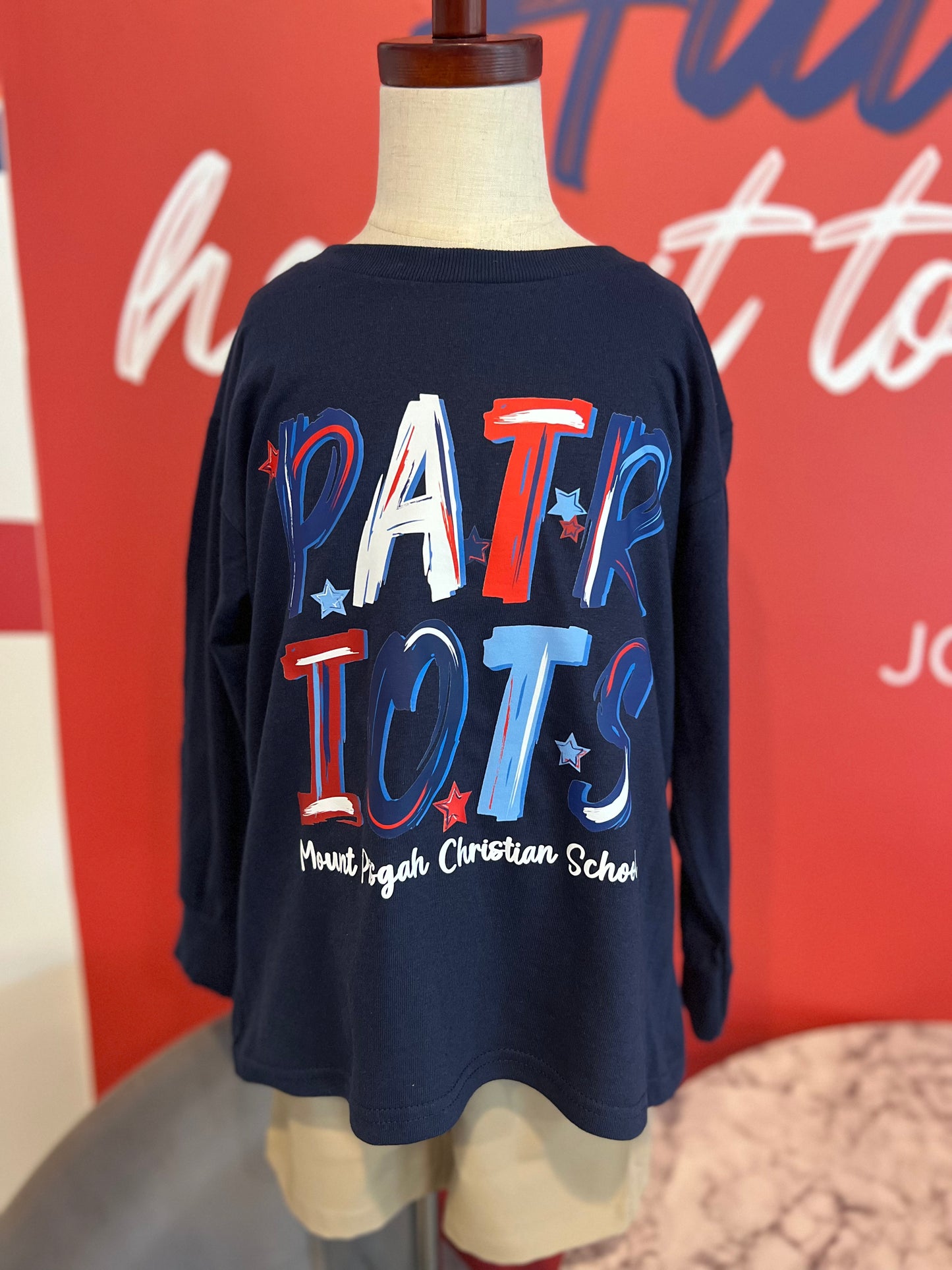 Youth Long Sleeve Patriot Marker T Shirt