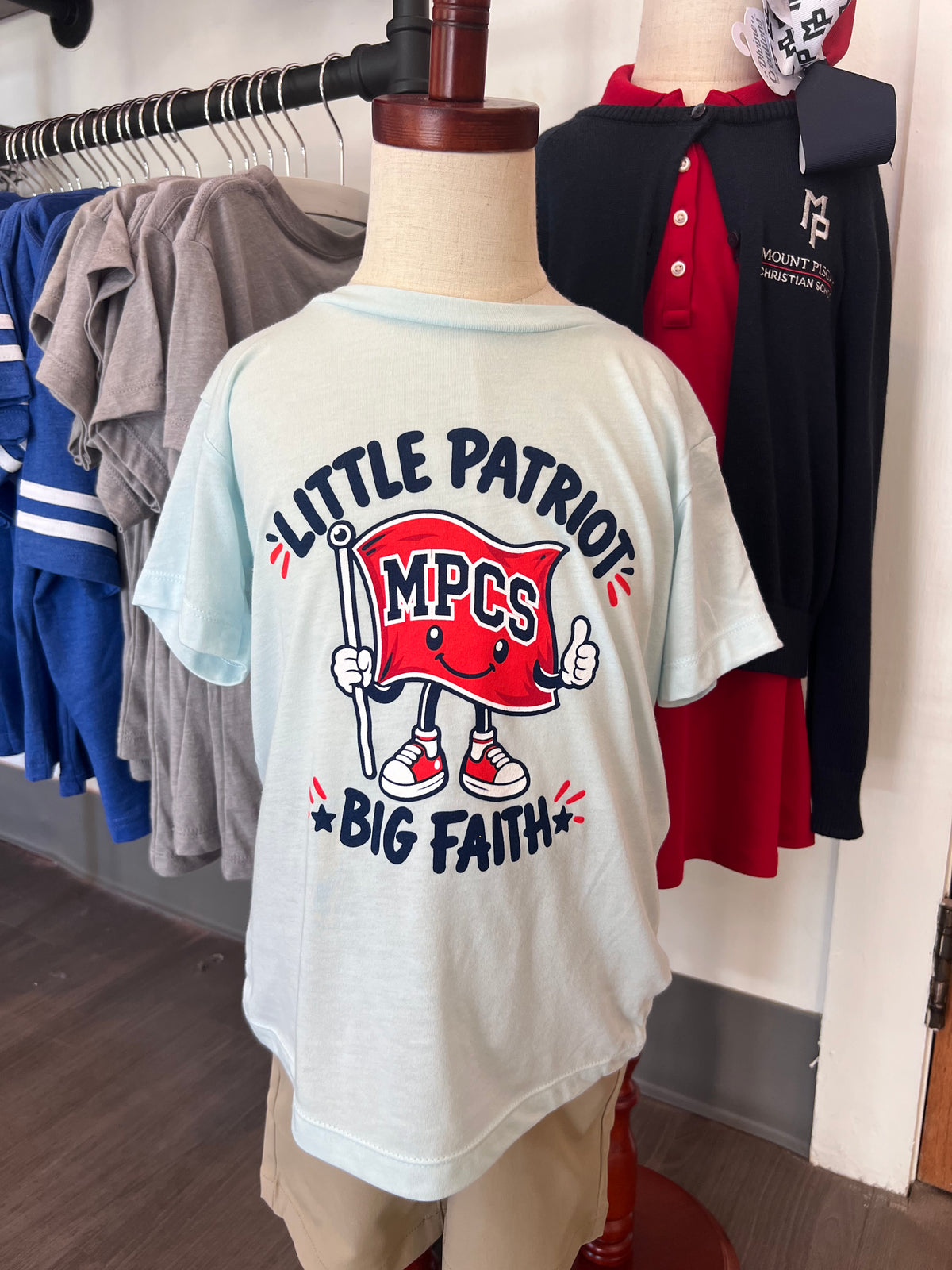 Toddler T Shirt- Little Patriot Big Faith