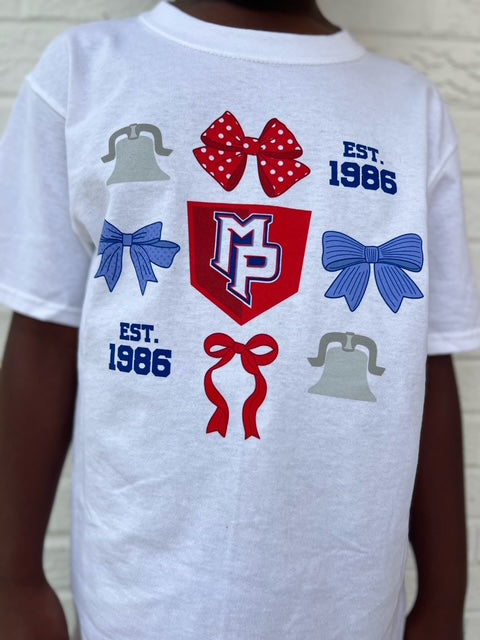 Youth Bows and Bells T Shirt