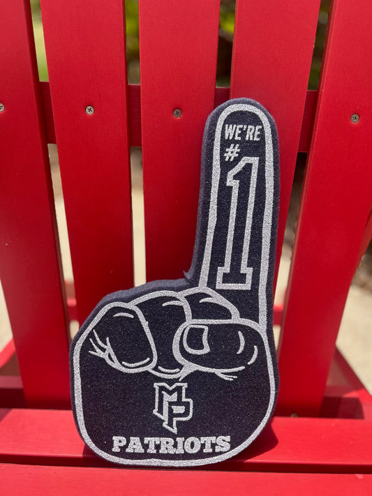 Patriots "We're #1" Foam Fingers