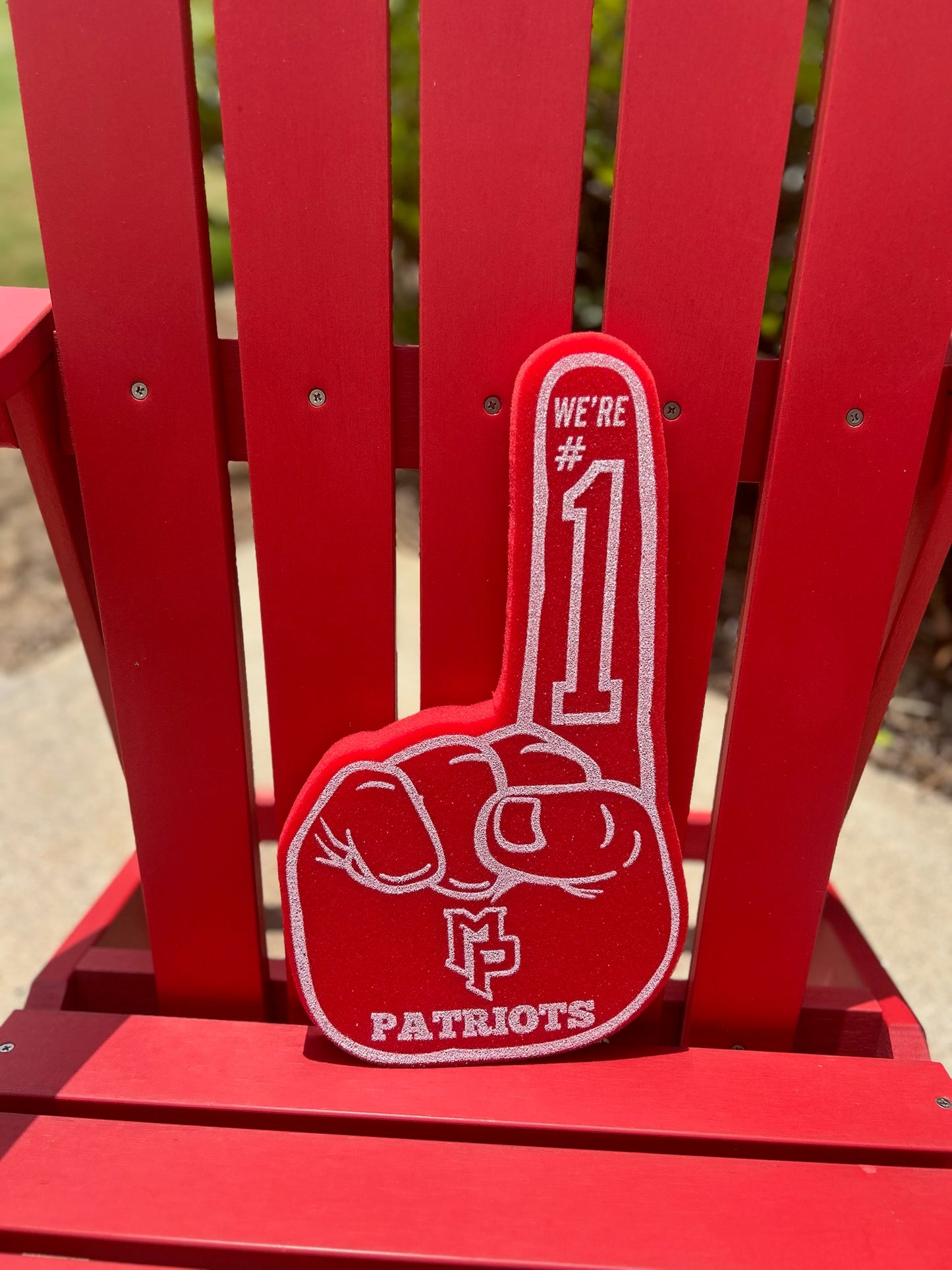 Patriots "We're #1" Foam Fingers