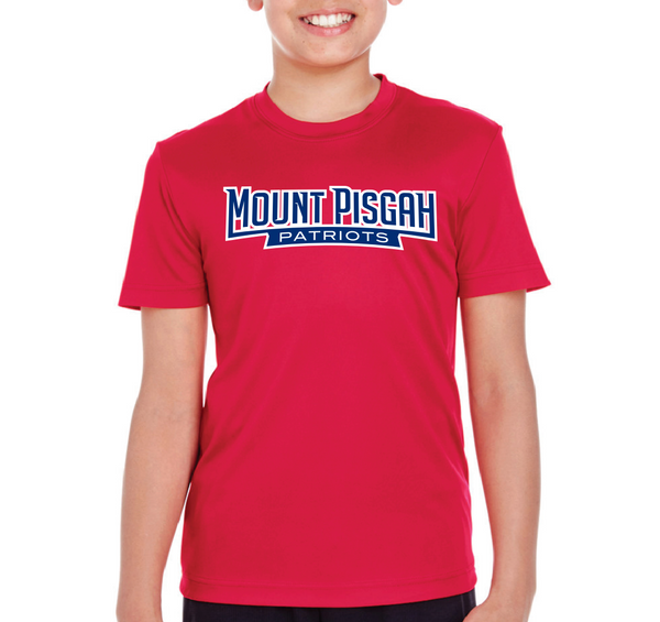 Youth Red Mount Pisgah Patriots Performance T-Shirt