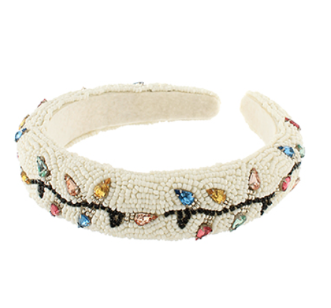 Christmas Lights Bead Headband