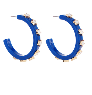 Star Acetate Hoops