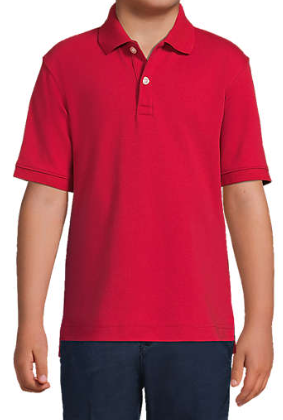 Kids Short Sleeve Interlock Polo Shirt