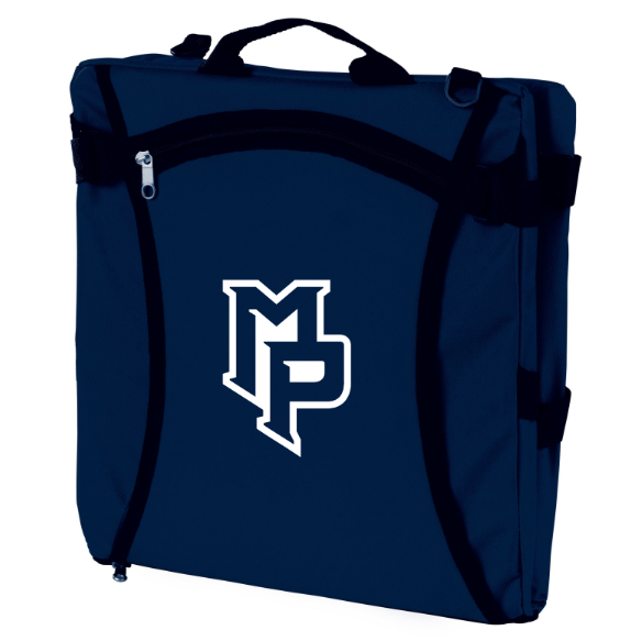 MP Athletics logo Navy Stadium Seat