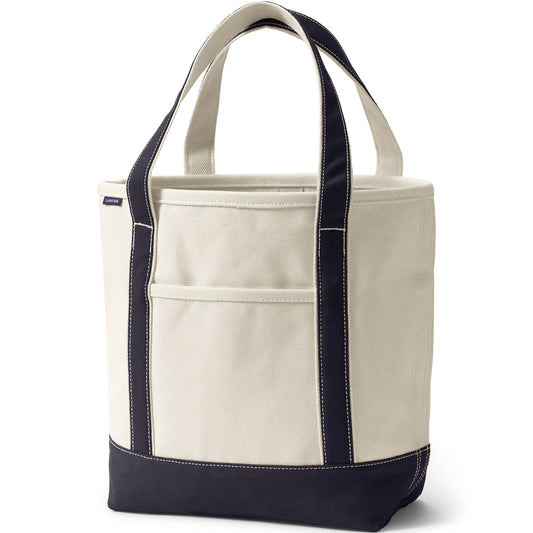 Open Top Canvas Tote