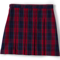 Girls Plaid Box Pleat Skirt Top of Knee