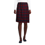 Women's Plaid Box Pleat Skirt Top of Knee