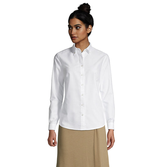 Women's Long Sleeve Oxford Dress Shirt