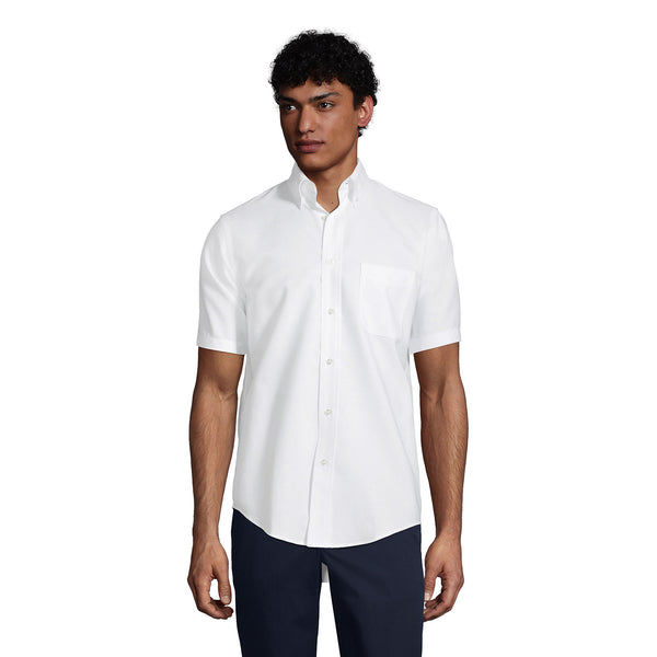 School Uniform Men's Short Sleeve Oxford Dress Shirt