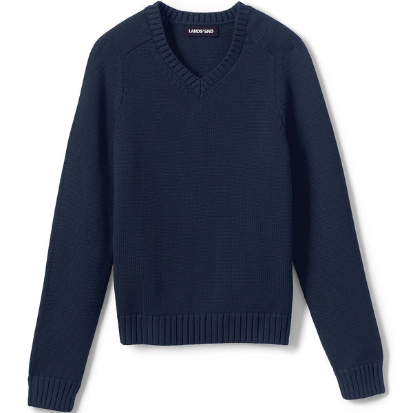 School Uniform Cotton Modal V-neck Sweater