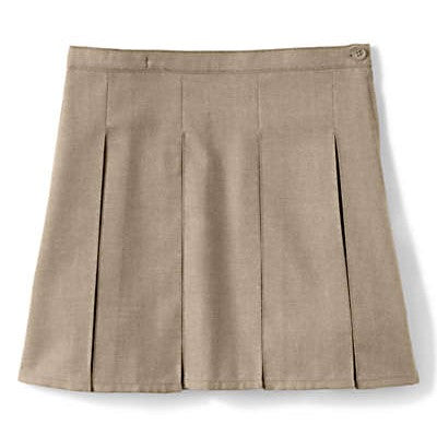 School Uniform Women's Box Pleat Skirt Top of Knee