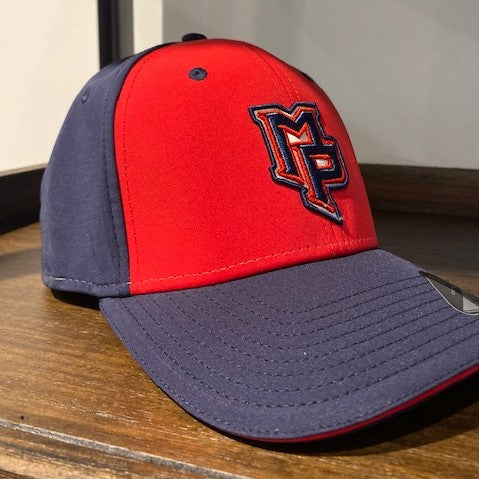 Red and Navy MP Dri Fitted Hat