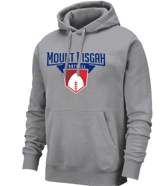 Youth Football Hoodie - Athletic Heather