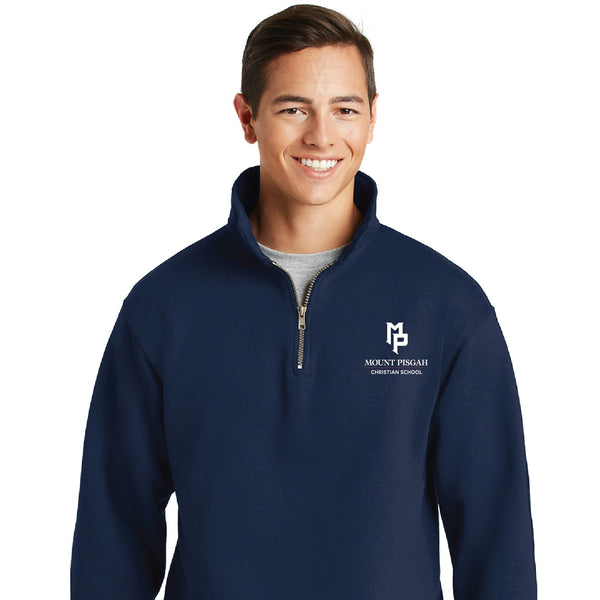 1/4 Zip Adult MPCS Cadet Collar Sweatshirt